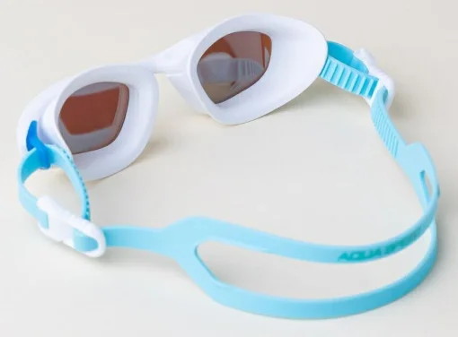 Окуляри для плавання Aqua Speed RAVEN MIRROR 61425 білий, бірюзовий Уні OFSM
