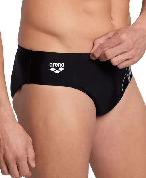 Плавки Arena DIVE SWIM BRIEF чорний, білий Чол