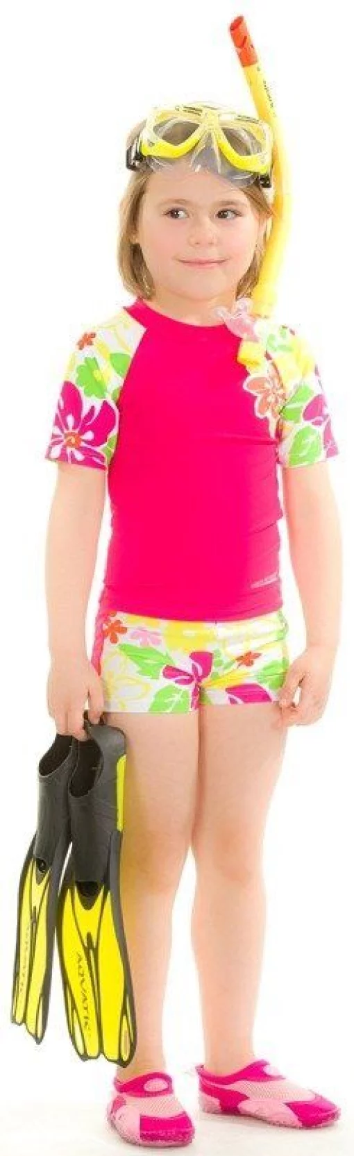 Плавки-шорти для дівчат Aqua Speed FLOWER SHORTS 2117 мультиколор Діт 122см