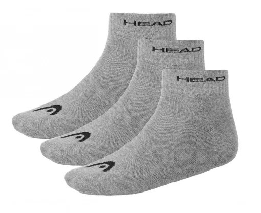 Шкарпетки Head QUARTER 3PPK UNISEX сірий Уні 35-38