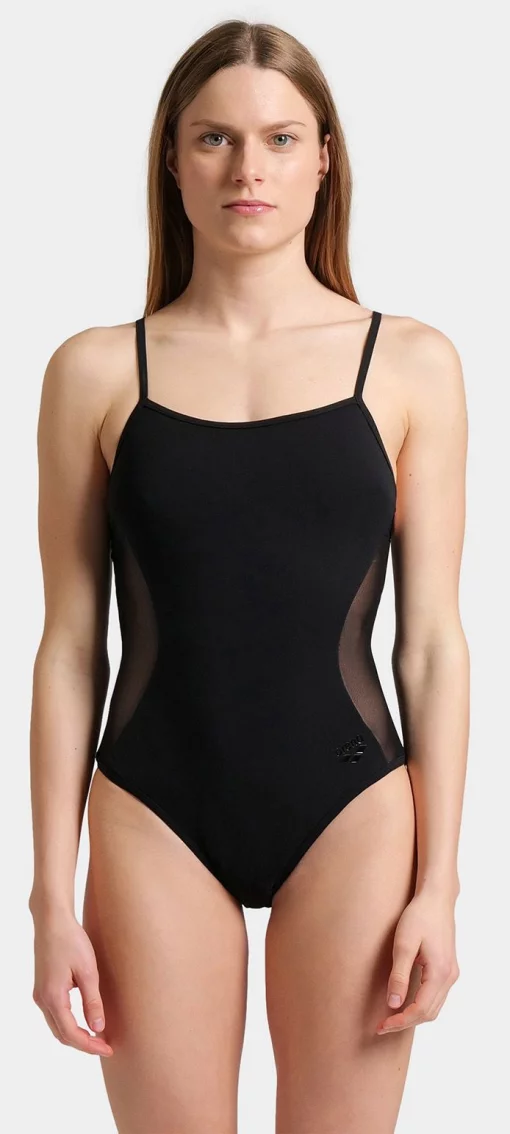 Купальник закритий для жінок Arena MESH PANELS SWIMSUIT CLOSED BA чорний Жін 44