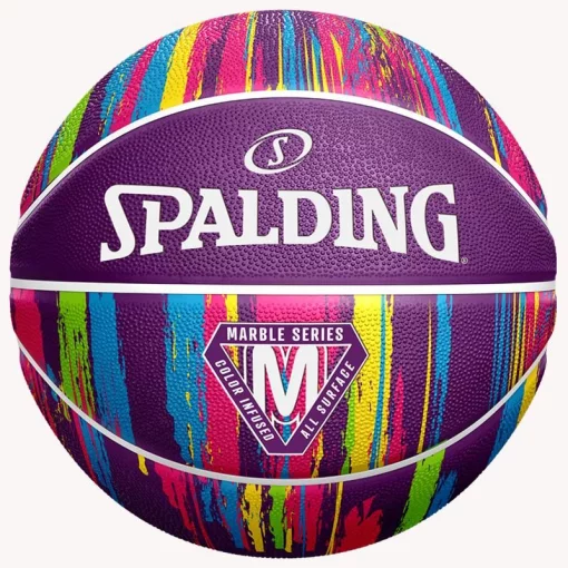 М'яч баскетбольний Spalding Marble Ball фіолетовий № 7