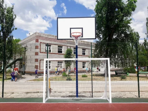 Баскетбольна стійка на одній опорі SS00433