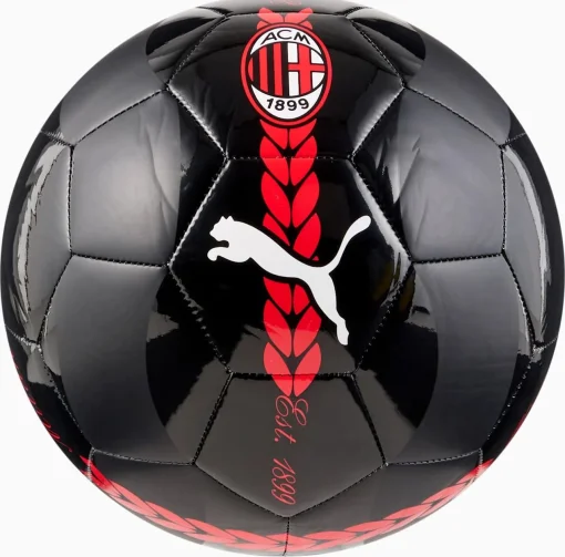 М'яч футбольний Puma ACM Prematch Ball чорний, червоний 5 (084544-07)