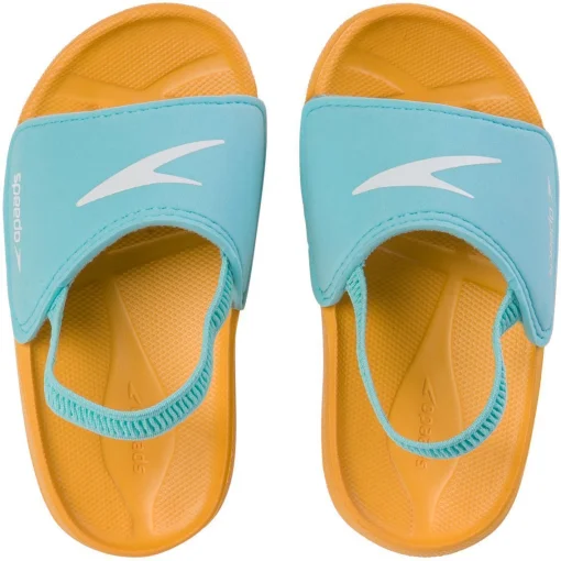 Шльопанці Speedo LEARN TO SWIM SLIDE IU BLUE/ORANGE блакитний, помаранчевий Діт 25,5