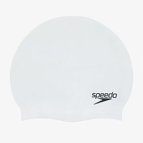 Шапка для плавання Speedo FLAT SILICONE CAP AU білий Уні OSFM
