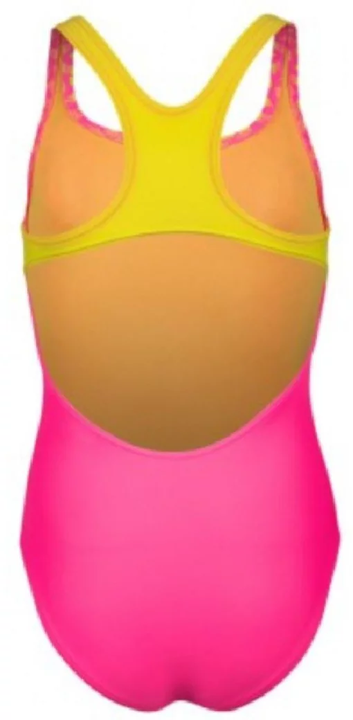 Купальник для дівчат Arena KIKKO V SWIMSUIT SWIM PRO BACK фіолетовий, жовтий Діт 164 см