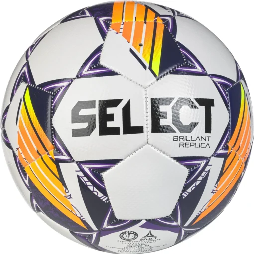 М'яч футбольний Select Brillant Replica v24 біло-фіолетовий Уні 5