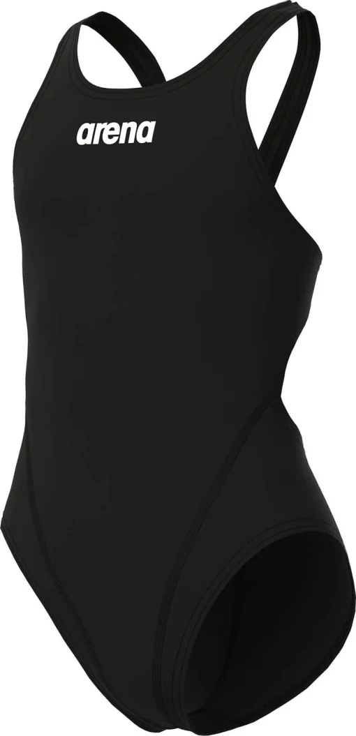 Купальник закритий для дівчат Arena TEAM SWIMSUIT SWIM TECH SOLID чорний Діт 140 см