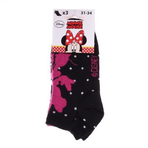 Шкарпетки MINNIE CONTOUR + LUNETTE/MINNIE CONTOUR 3P пурпурний, рожевий, сірий 31-35 арт 83152162-2