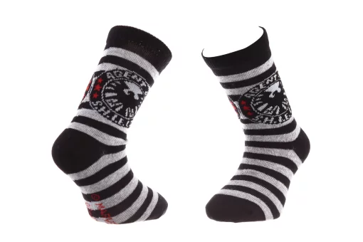 Шкарпетки MARVEL AGENT OF SHIELD чорний, світло-сірий Діт 23-26 арт 83891648-4