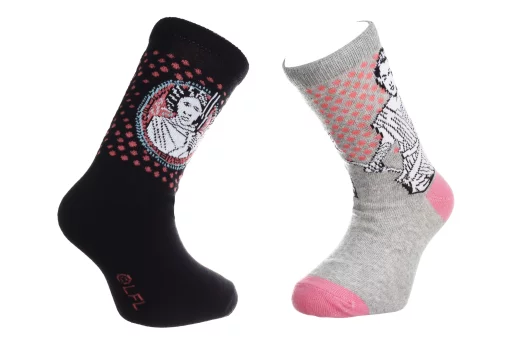 Шкарпетки STAR WARS LEIA/REY 2P чорний, світло-сірий Діт 27-30 арт 83892048-1