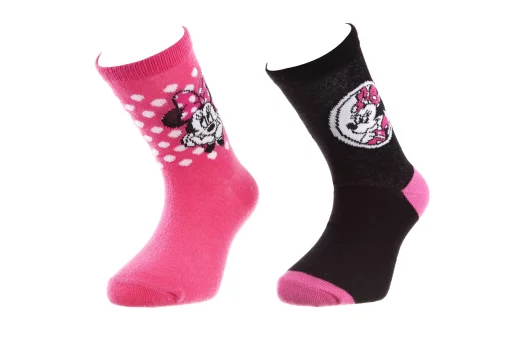 Шкарпетки MINNIE SOCKS 2P рожевий, чорний Діт 27-30, арт.83892347-1