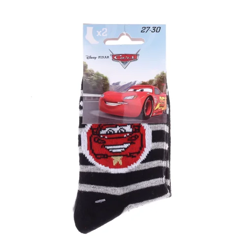 Шкарпетки CARS YEUX+ LIGHTNING/MC QUEEN 2P чорний Діт 27-30, арт.83896715-1