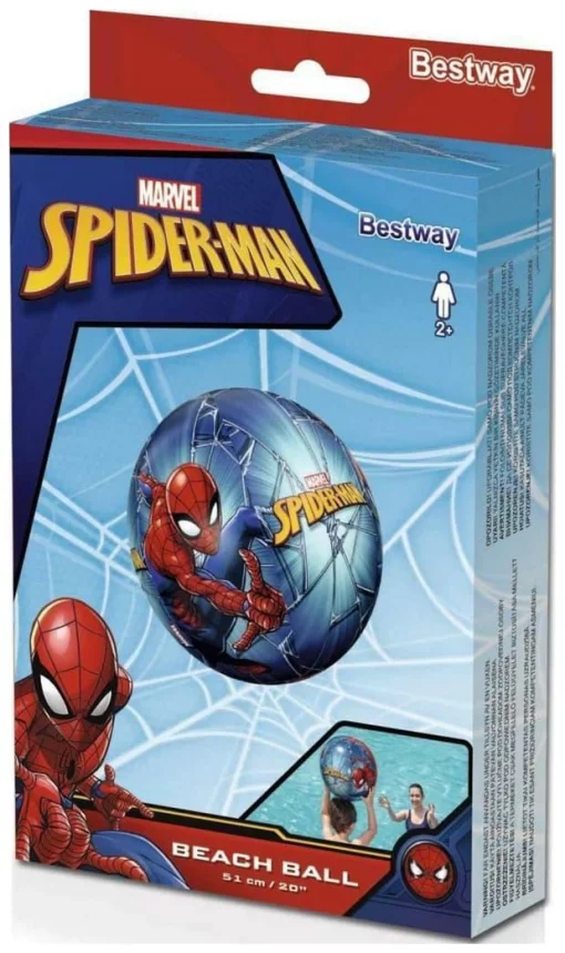 Надувний м'яч Aqua Speed BESTWAY SPIDER-MAN 2137 51 см синій, червоний Діт age 2+