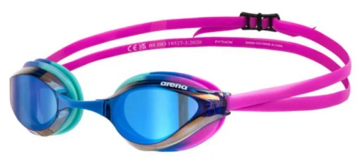 Окуляри для плавання Arena PYTHON MIRROR рожевий, синій Уні OSFM