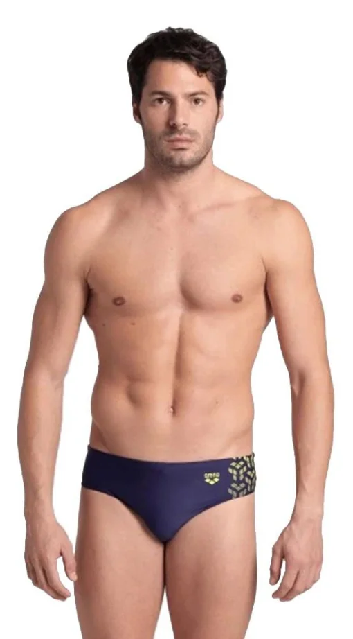 Плавки-сліпи для чоловіків Arena KIKKO V SWIM BRIEFS темно-синій, жовтий Чол