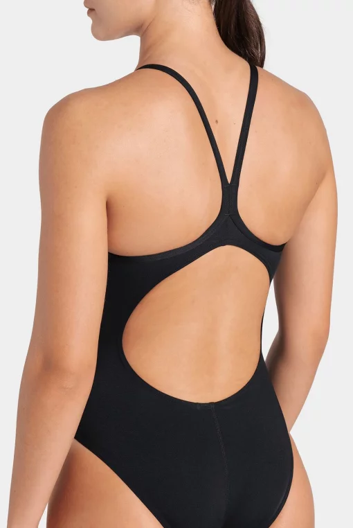 Купальник закритий для жінок Arena DIAMOND SWIMSUIT LIGHTDROP BAC чорний, білий Жін