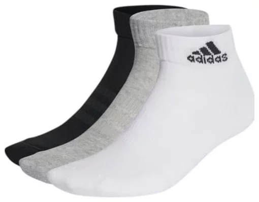 Шкарпетки Adidas C SPW ANK 3P білий, чорний, сірий Уні M (40-42)