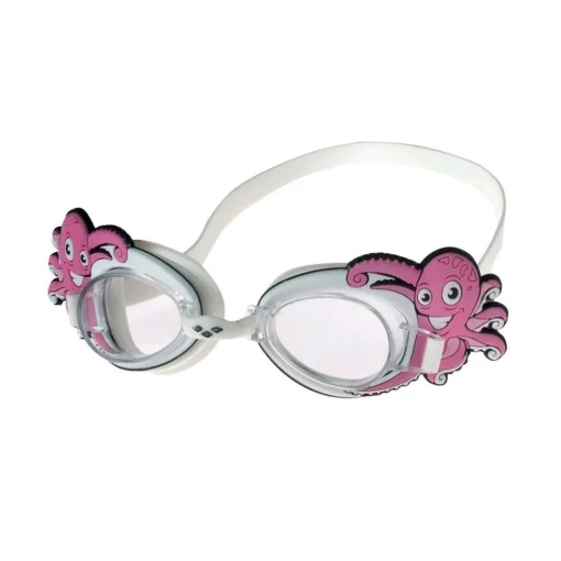 Окуляри для плавання Arena BUBBLE ARENA WORLD рожевий, восминіг Діт OSFM
