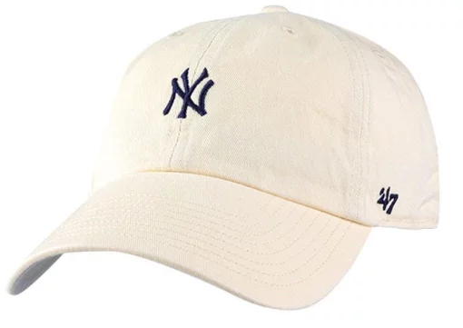 Кепка 47 Brand NEW YORK YANKEES BASE RUNNER бежевий, сірий Уні OSFA