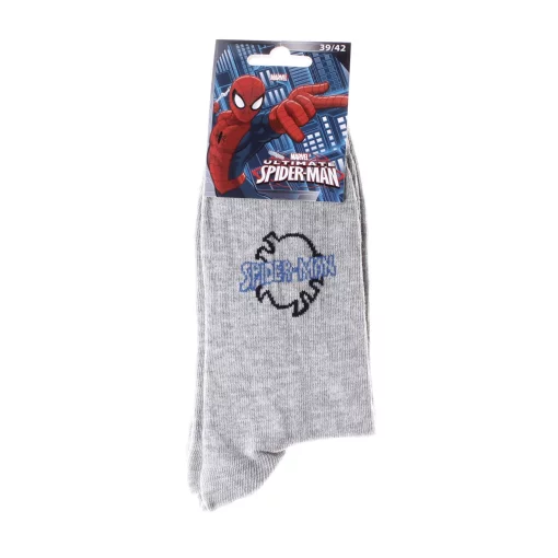 Шкарпетки Spider Man SPIDERMAN LOGO світло-сірий Діт 39-42