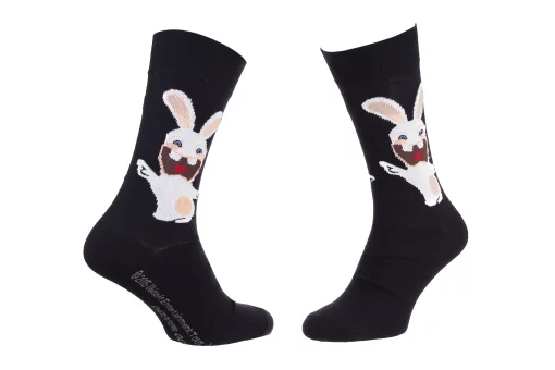 Шкарпетки LAPINS CRETINS LAPIN BRAS OUVERT чорний Діт 39-42