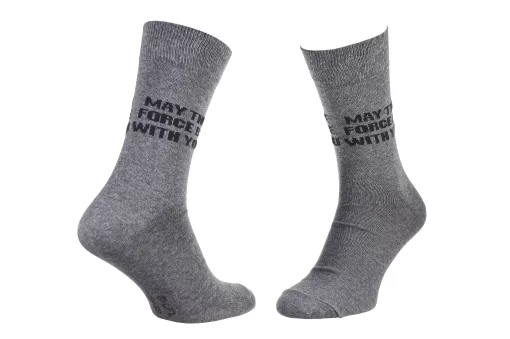 Шкарпетки Star Wars MAY THE FORCE BE WITH YOU світло-сірий Діт 39-42