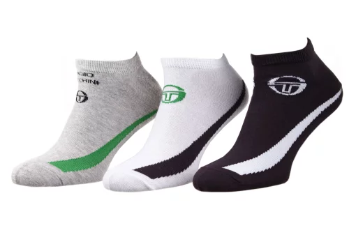 Шкарпетки Sergio Tacchini 3-pack білий, сірий Чол 43-46