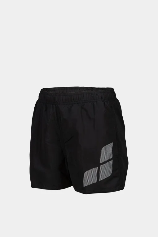 Шорти для плавання Arena BEACH SHORT LOGO R чорний, білий Діт