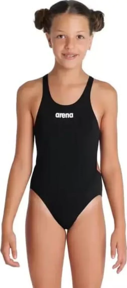 Купальник закритий для дівчат Arena TEAM SWIMSUIT SWIM TECH SOLID чорний Діт