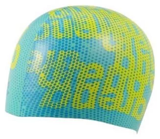 Шапочка для плавання Arena PRINT JR блакитний, жовтий Діт OFSM