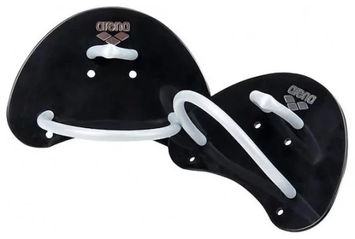 Лопатки для плавання Arena ELITE FINGER PADDLE чорний, сріблястий Уні OSFM
