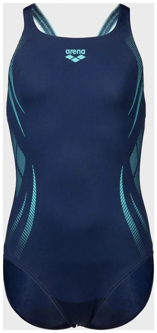 Купальник закритий для дівчат Arena POSEIDONIA SWIMSUIT SWIM PRO B синій Діт
