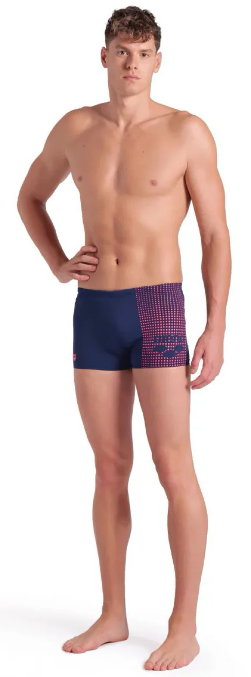 Плавки-шорти для чоловіків Arena FOGGY DOTS SWIM SHORT темно-синій, кораловий Чол 95