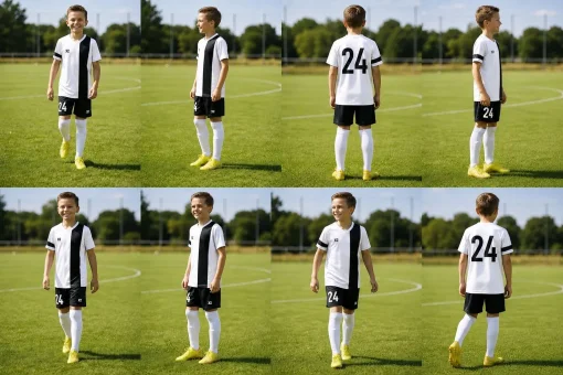 Дитяча футбольна форма X2 League (футболка+шорти), розмір L (білий/чорний)