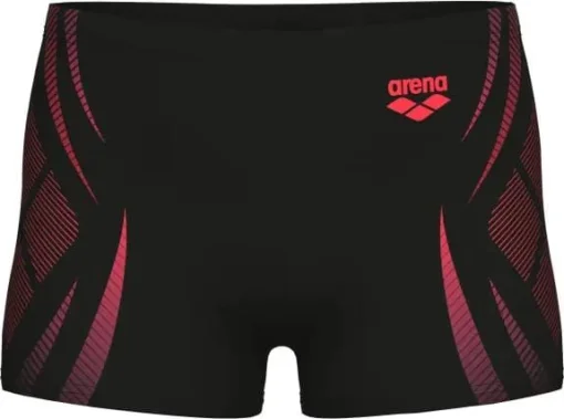 Плавки-шорти для хлопчиків Arena POSEIDONIA SWIM SHORT чорний, кораловий дитячий 164 см (009008-504)