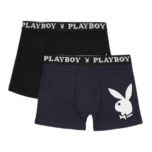 Набір з 2 труси-боксери Playboy ANNYA PLAYBOY BOXERSHORT чорний, синій Чол S