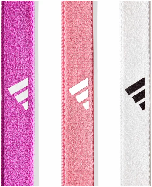 Пов'язки на голову Adidas Hairbands 3pk рожевий, фіолетовий, білий Жін One Size