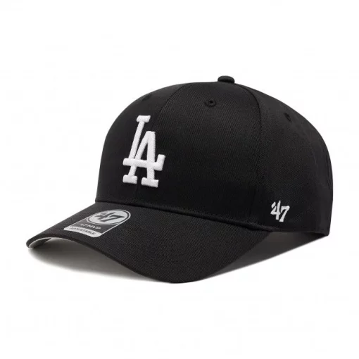 Кепка 47 Brand LOS ANGELES DODGERS RAISED BAS чорний, сірий Уні OSFA