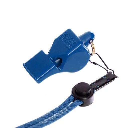 Свисток арбітра пластиковий на шнурі FOX40-CLASSIC, синій