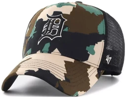 Кепка-тракер 47 Brand DETROIT TIGERS DIGITAL STAR чорний, зелений, коричневий Уні One Size