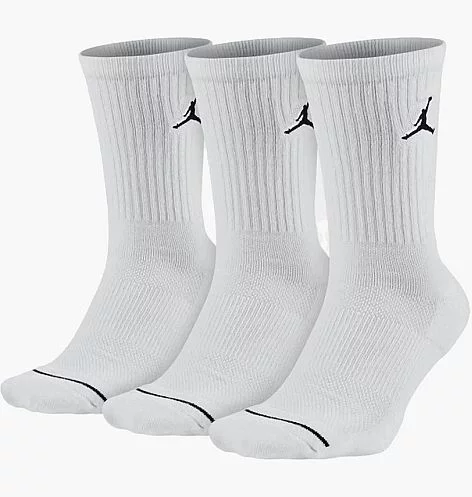 Шкарпетки Nike U J ED CUSH POLY CREW 3PR 144 білий Уні 38-42