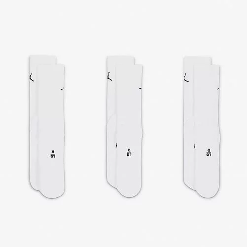 Шкарпетки Nike U J ED CUSH POLY CREW 3PR 144 білий Уні 38-42
