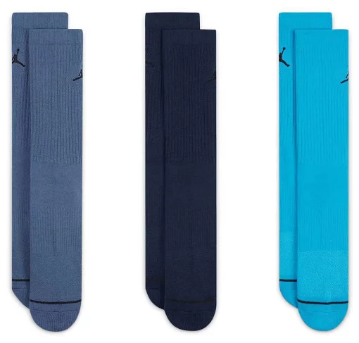 Шкарпетки Nike U J ED CUSH POLY CREW 3PR 144 синій, темно-синій, блакитний Уні 38-42