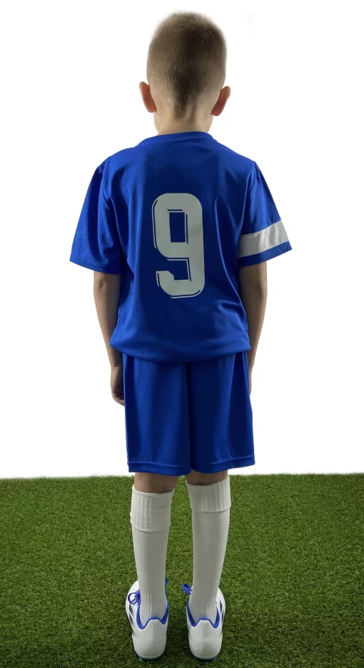 Дитяча футбольна форма X2 (футболка+шорти), розмір XL (синій/білий) DX2001B/W-XL