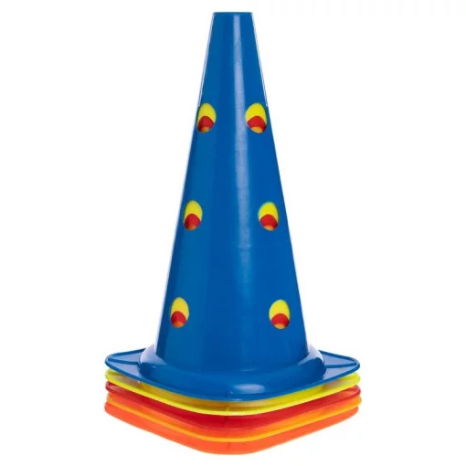 Фішка конус з отворами 38 см C-4604, синій