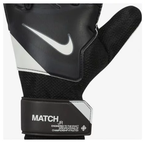 Воротарські рукавички Nike NK GK MATCH JR - HO23 чорний, білий Діт 4 (13,6 см)