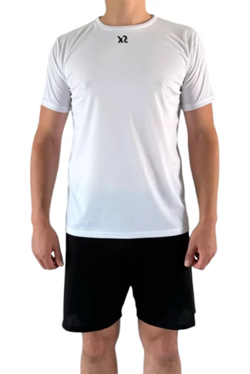 Футбольна форма X2 Classic (футболка+шорти), розмір M (білий/чорний) X2000W/BK-M