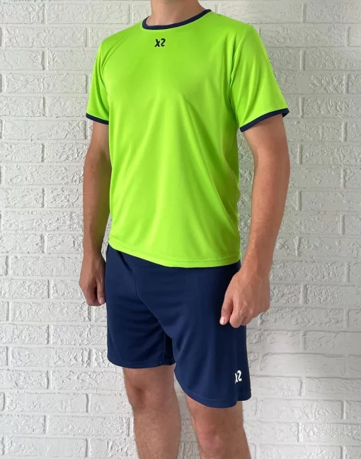 Футбольна форма X2 Start (футболка+шорти), розмір XL (салатовий/темно-синій) X2003LG/DB-XL